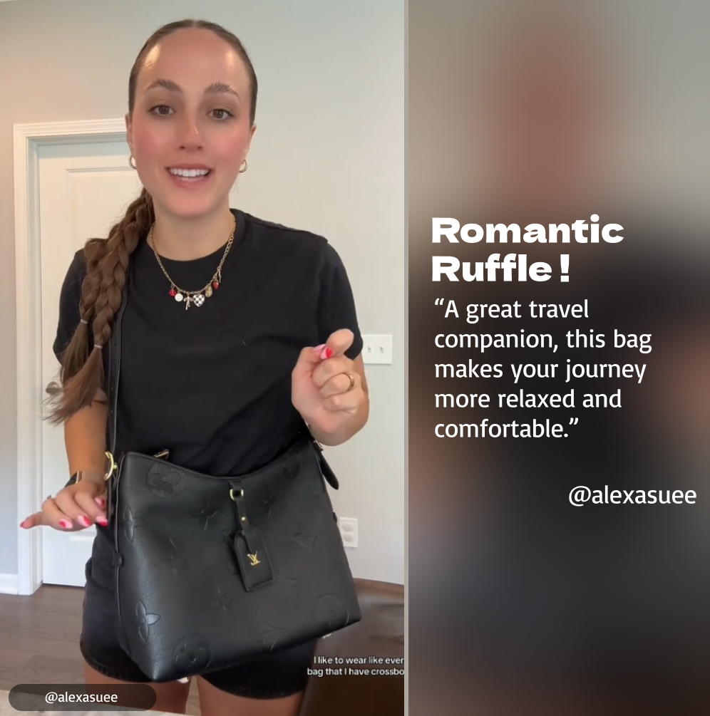 Designer Monogram  CarryAll PM - Black Bag - Gorchic - $117.99