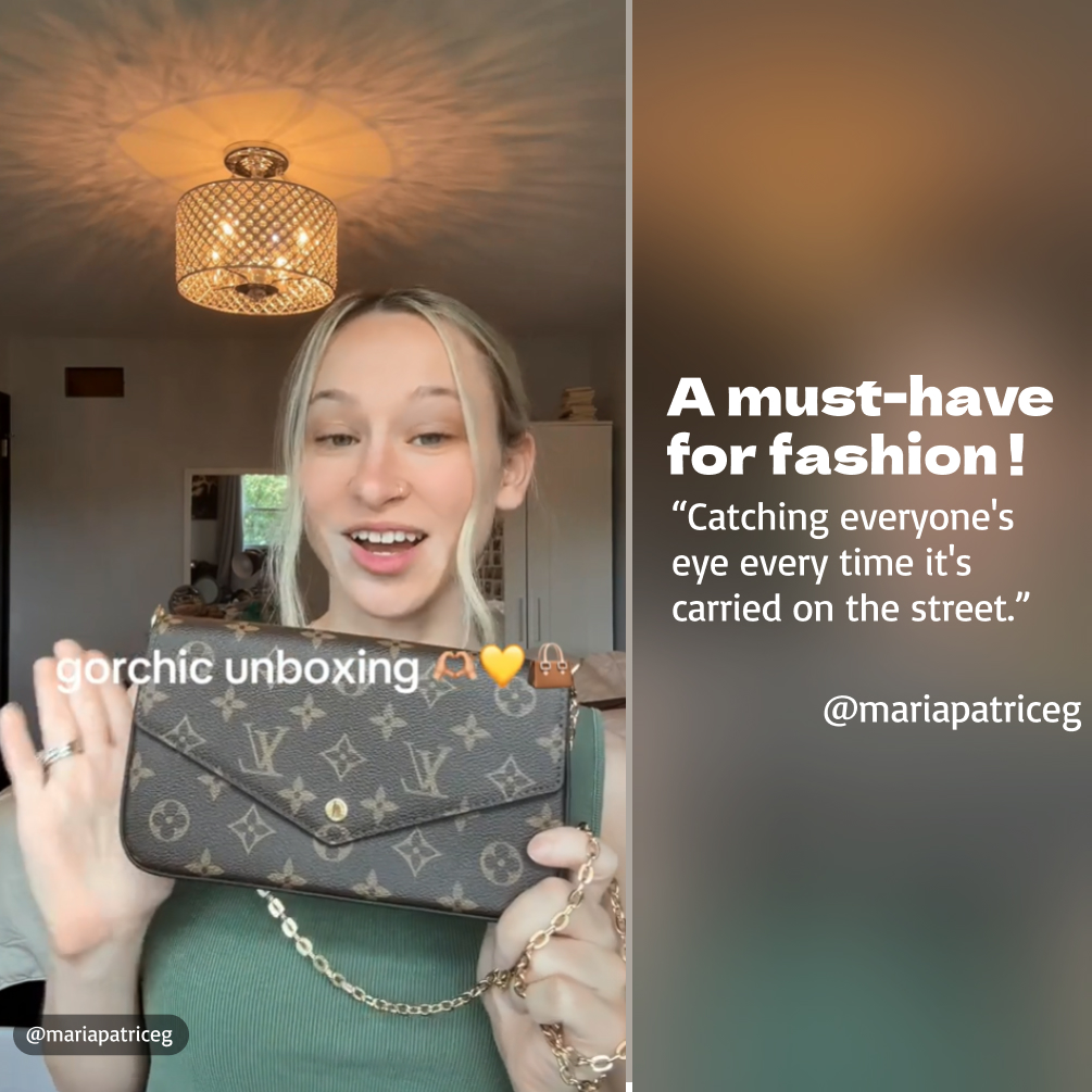 Designer Monogram  Félicie Pochette Bag - Gorchic - $79.99