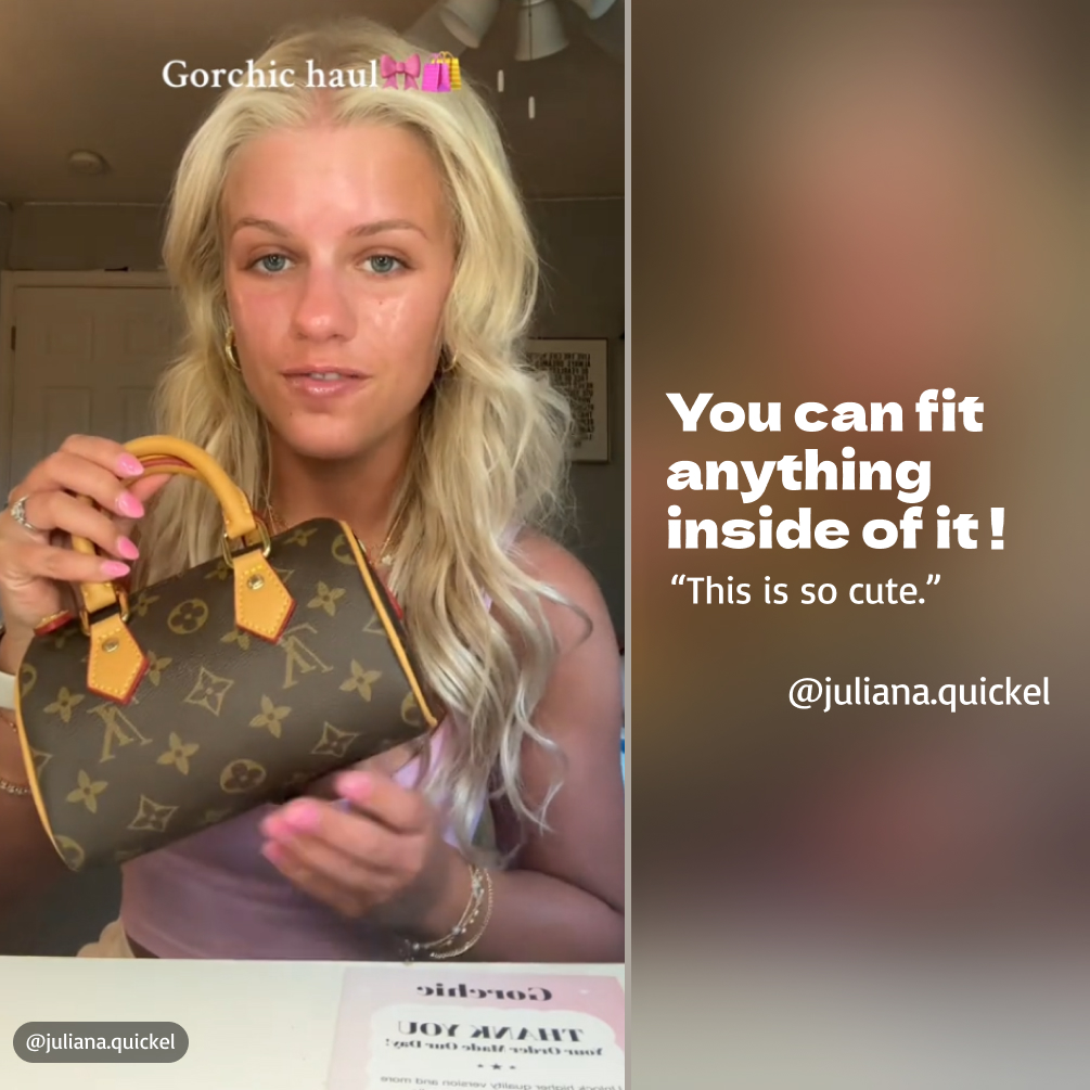 Designer Monogram Nano Speedy - Bag - Gorchic - $103.99