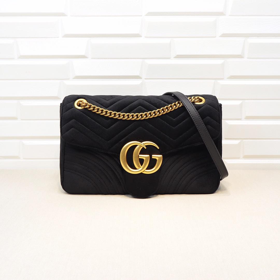 Double-G GG Marmont Shoulder Bag - Gorchic - $133.99