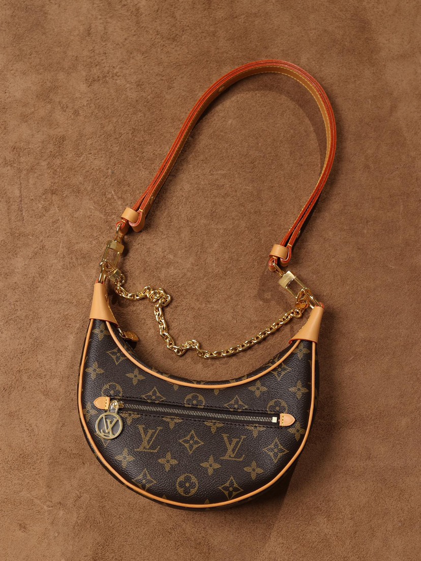 Designer Monogram  Loop Handbag Monogram Brown - Bag - Gorchic - $110.99