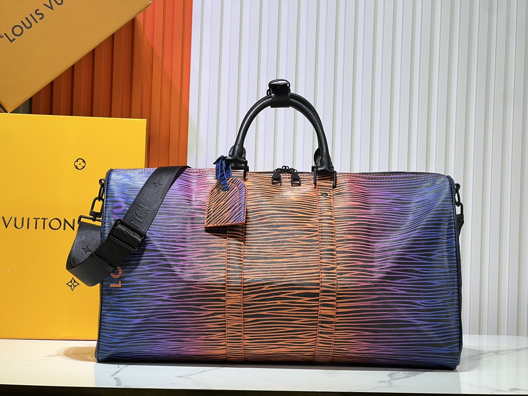 Designer Monogram Keepall Bandoulière 50 Gradient Electric Sun - Bag - Gorchic - $165.99