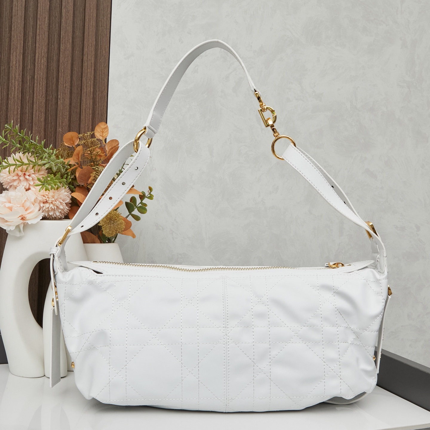 D Inspired D-Journey Bag -Latte Flat Macrocannage - Gorchic - $132.99