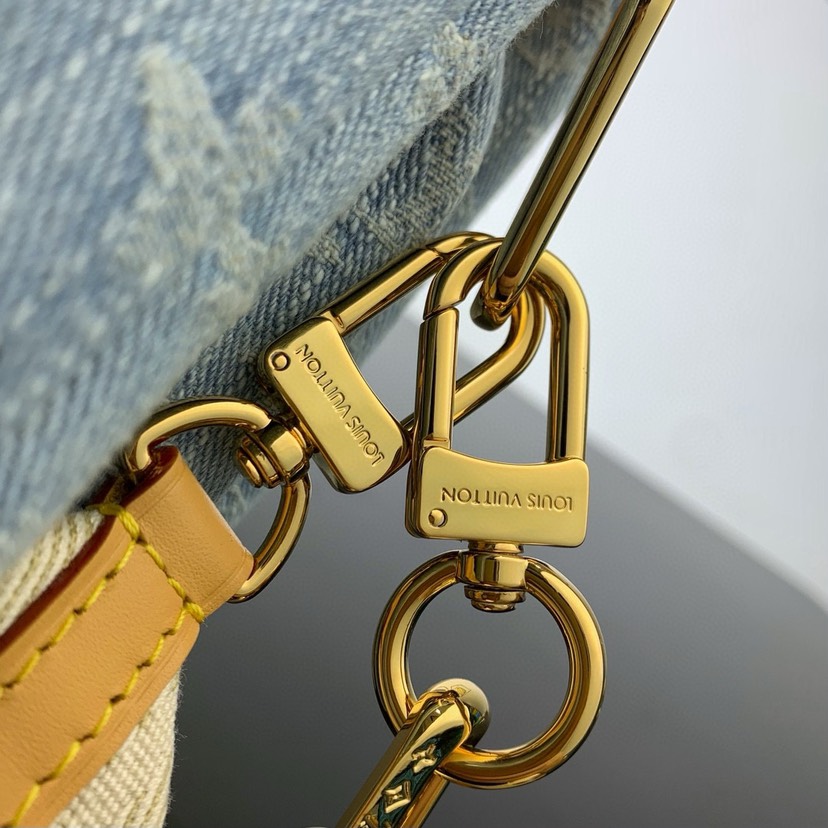 Designer Monogram Coussin Demin Small Handbag - Gorchic - $128.99