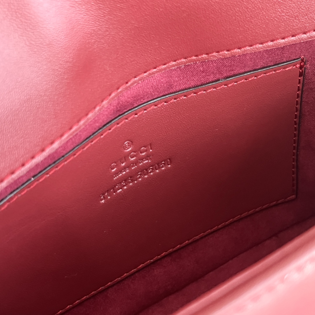 Double-G GG Marmont Mini Top Handle Bag-Red - Bag - Gorchic - $128.99