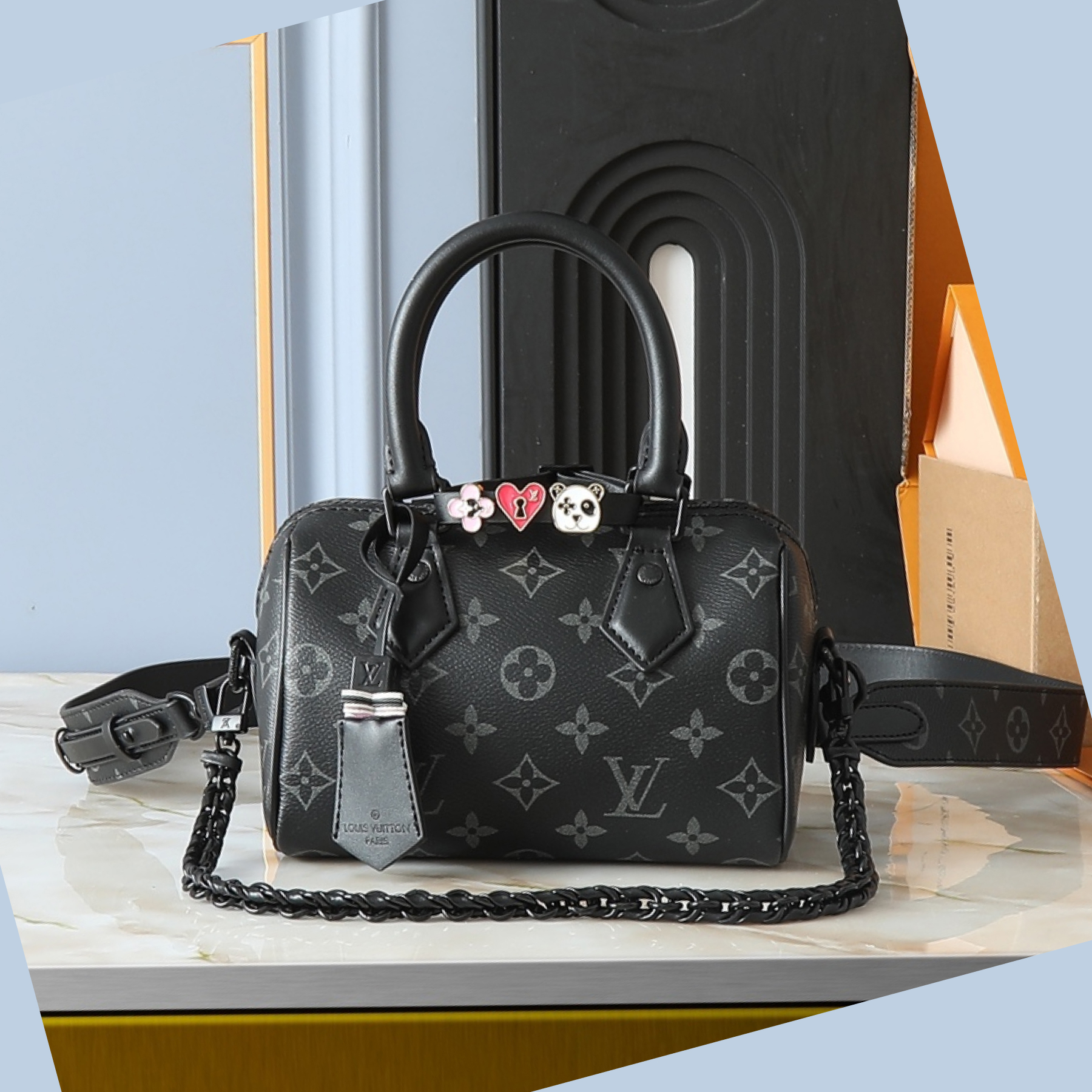 Designer Monogram Speedy 18 Black Style - Bag - Gorchic - $131.99