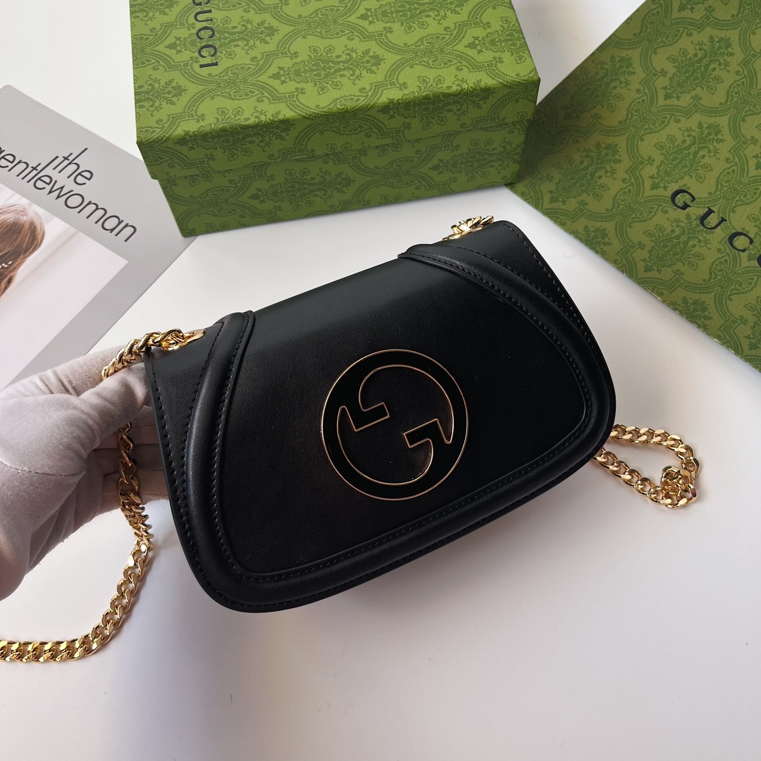 Double-G Blondie Mini Shoulder Bag - Black Bag - Gorchic - $115.99