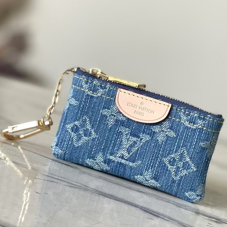 [TOP]Designer Bag Denim Key Pouch - Gorchic - $164.99