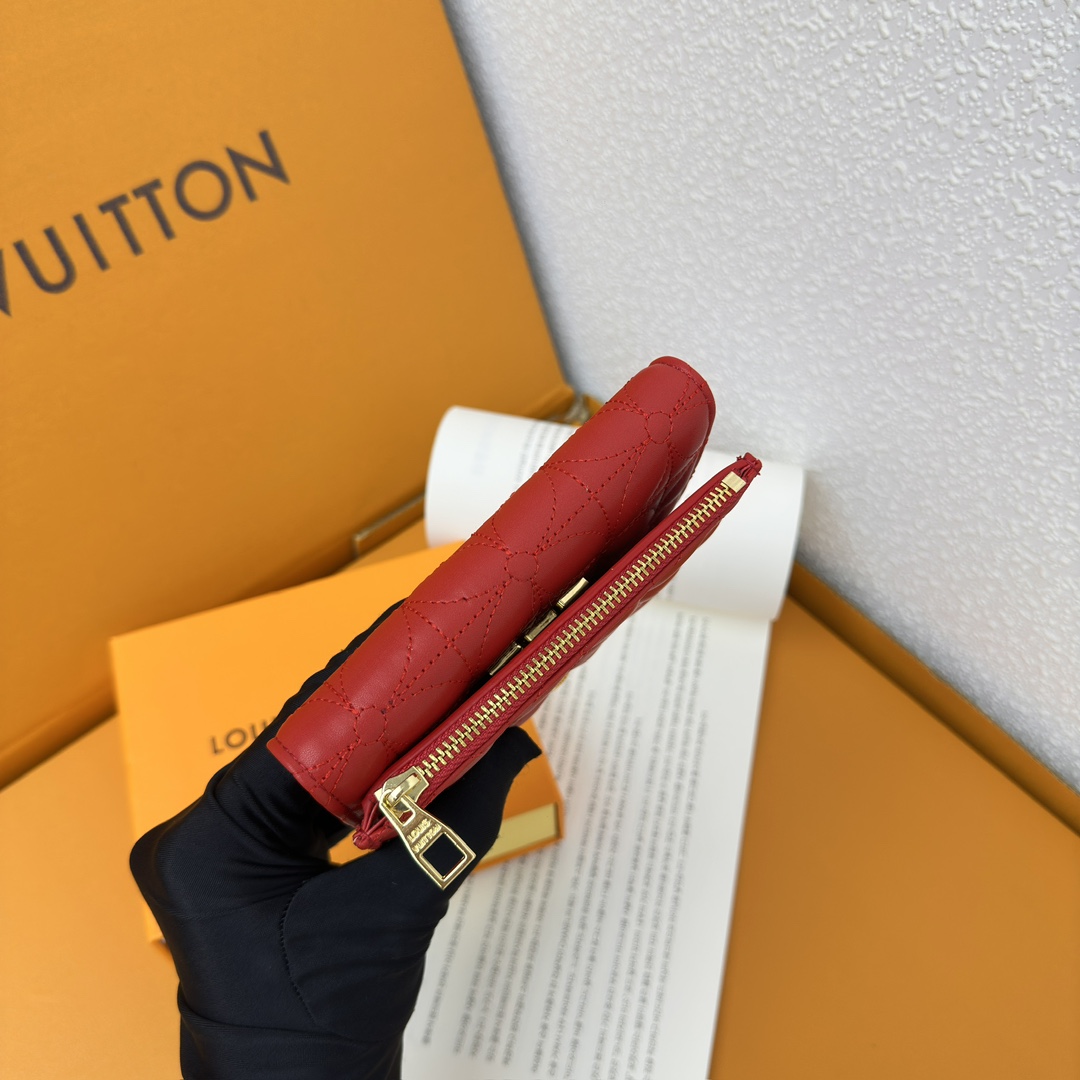 Designer Monogram Capucines Compact Maxi Red Wallet - Gorchic - $59.99