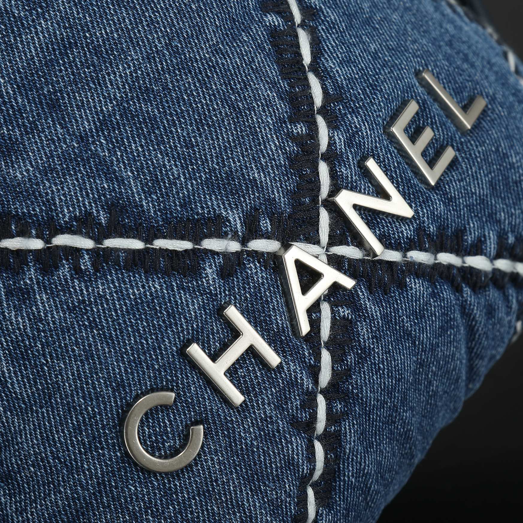 CC Inspired Stitched Denim Quilted CC Inspired 22 Blue - Bag - Gorchic - $129.99