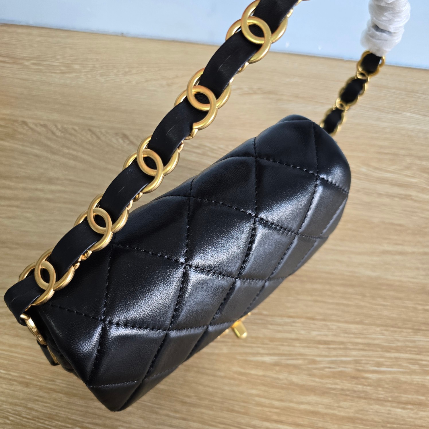 CC Inspired New 24K Small Underarm Bag - Black Bag - Gorchic - $136.99