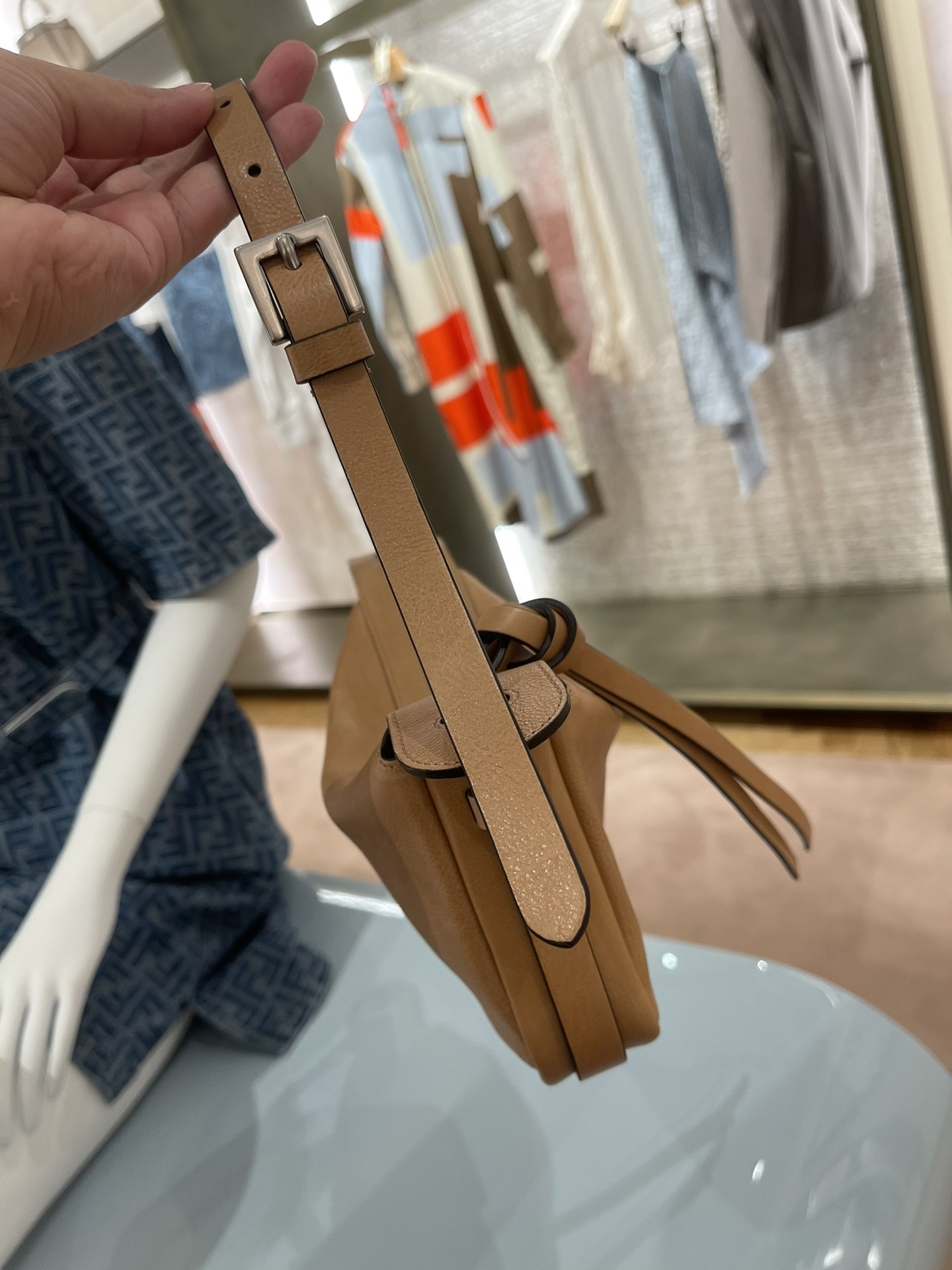 FD Women's Natural Simply Mini Bag Brown - Bag - Gorchic - $139.99