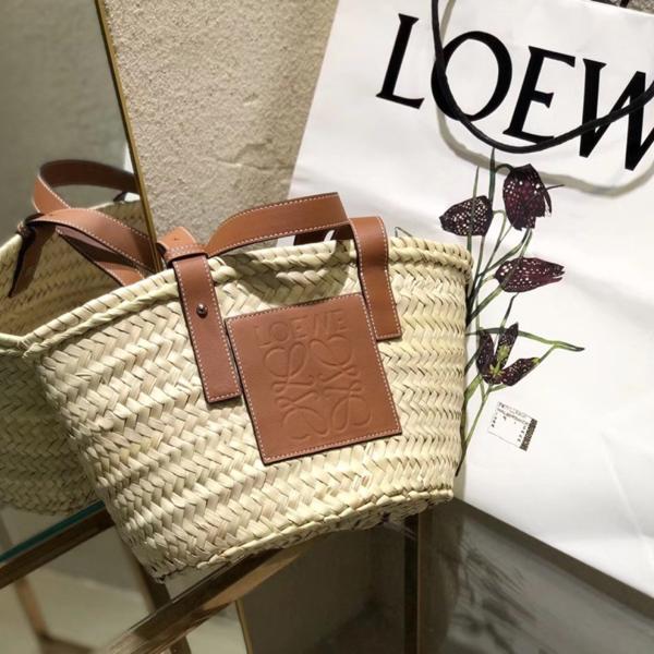 Puzzle iconic Basket bag in palm leaf and calfskin & Fish drawstring pouch - Bag - Gorchic - $171.99