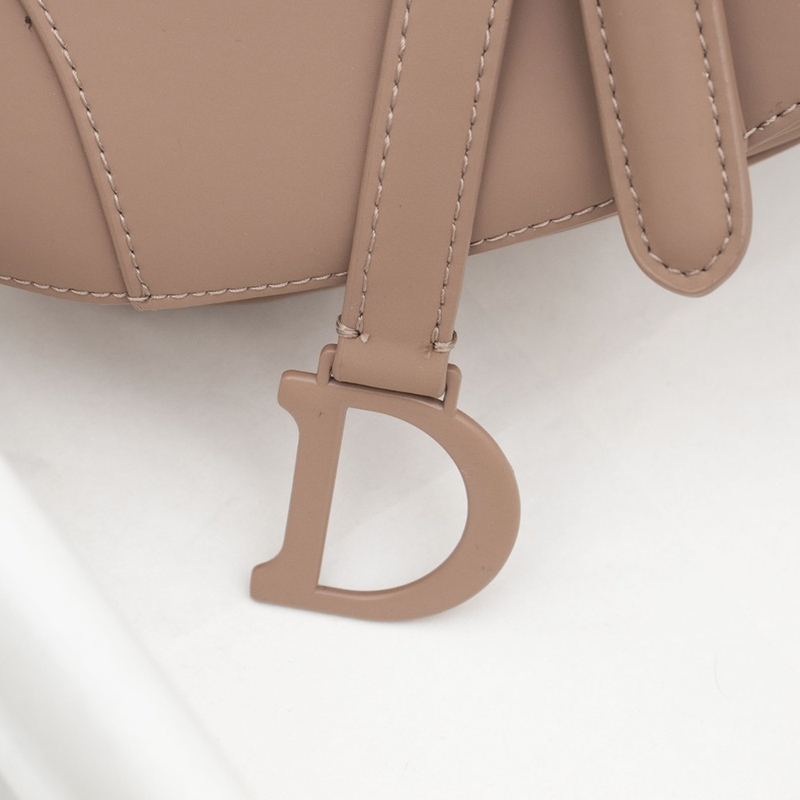 D Inspired SADDLE Bag Pink Ultramatte Calfskin - Bag - Gorchic - $138.99
