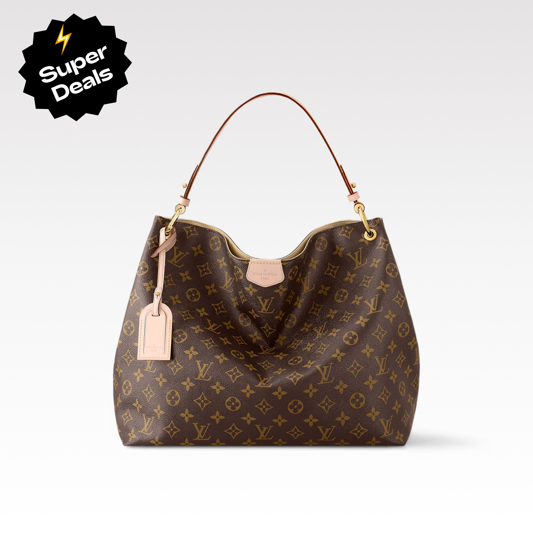 Designer Monogram Graceful MM Monogram Canvas Shoulder Bag - Gorchic - $120.99