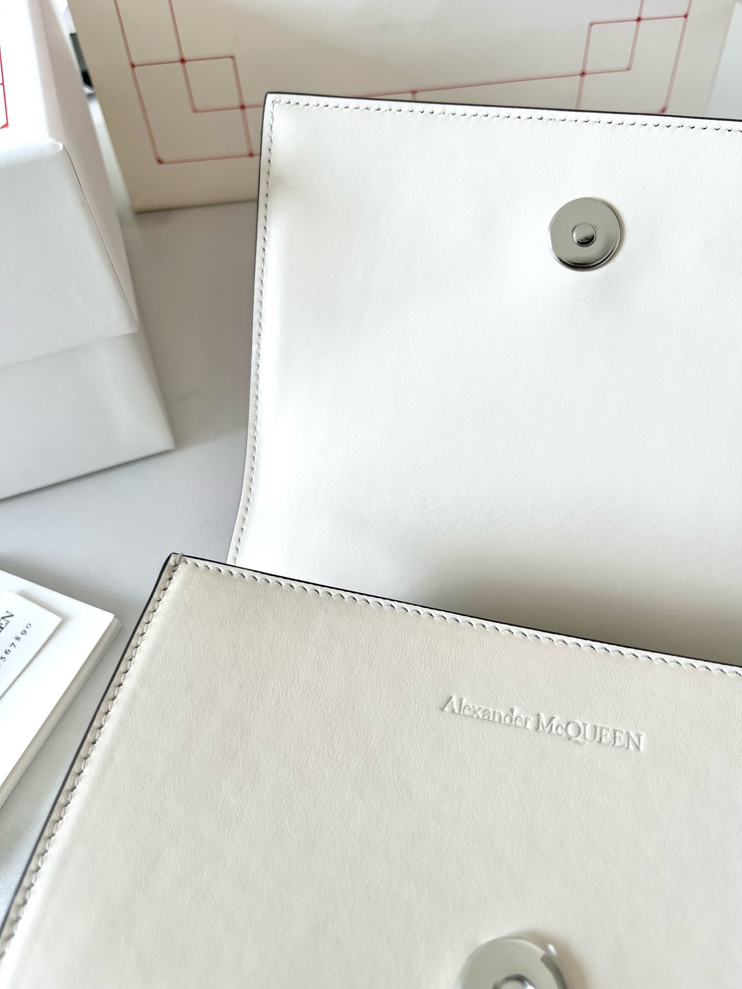 McQueen mini Jewelled satchel bag - Gorchic - $297.99