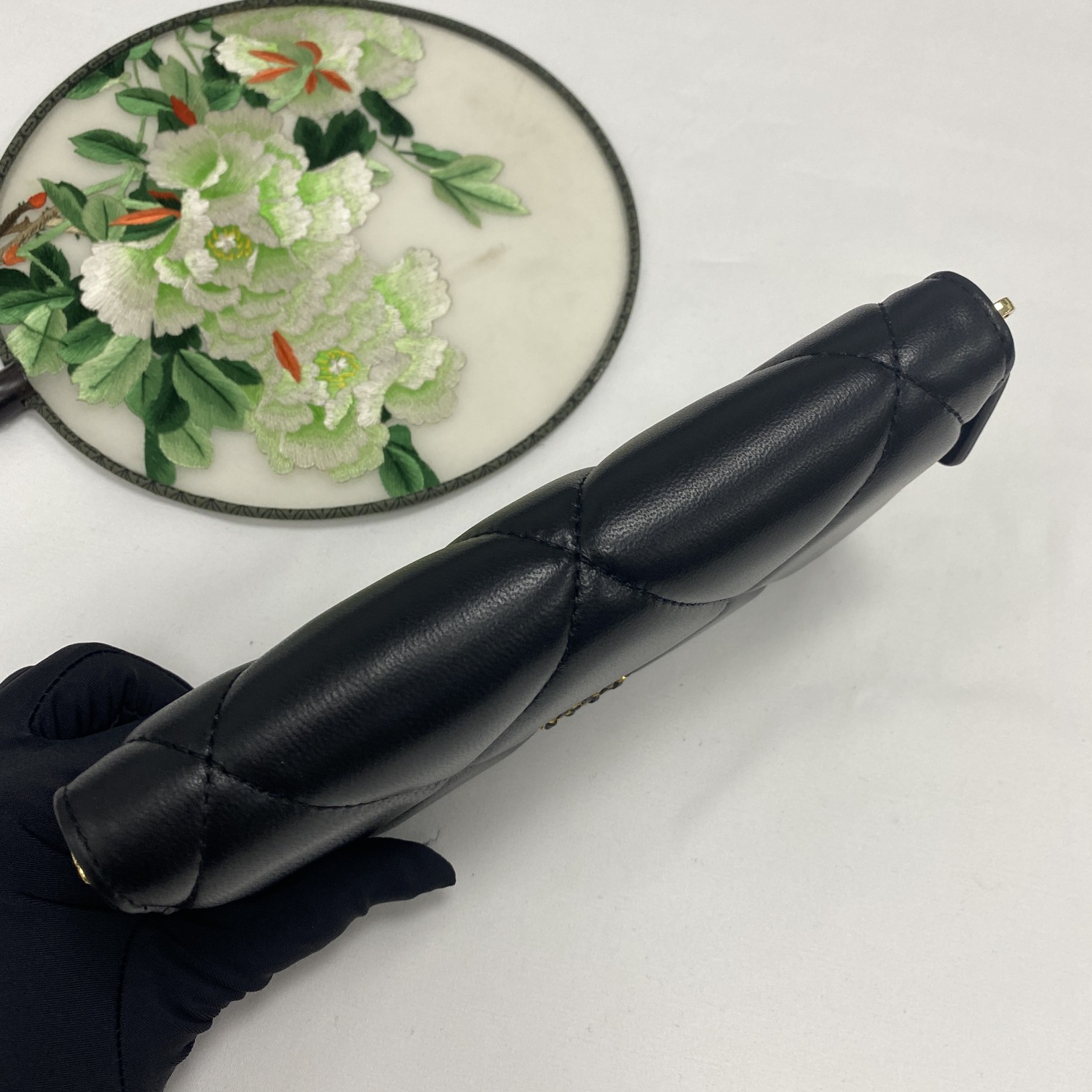 CC Inspired Boy Zip Around Wallet Quilted Caviar Long-Plain Gold Wallet - Gorchic - $52.99