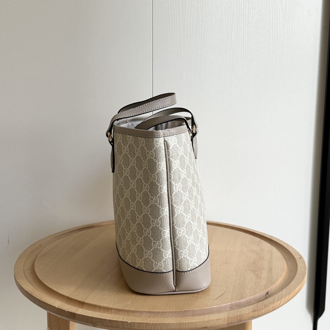 Double-G Ophidia Large Tote Bag - Oatmeal Bag - Gorchic - $135.99