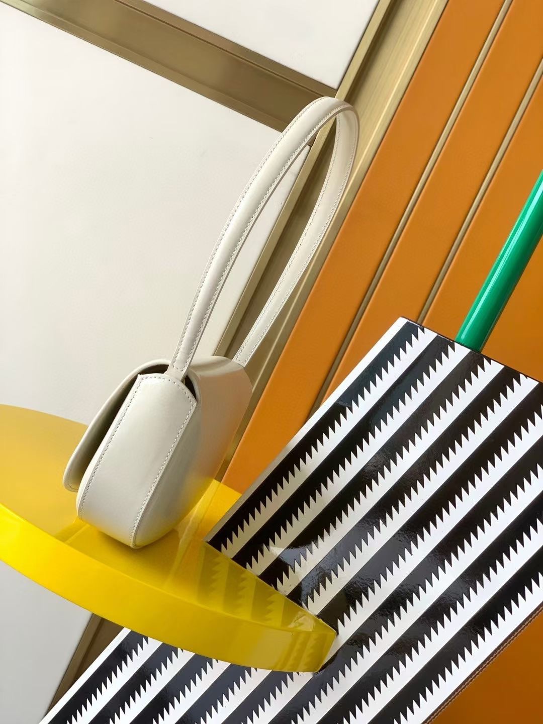 Lady Designer Voltaire mini leather shoulder bag-White - Bag - Gorchic - $131.99