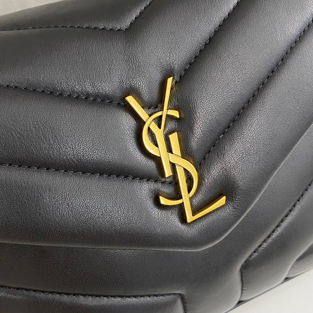 Lady Designer Loulou Toy quilted leather shoulder bag black - Bag - Gorchic - $114.99