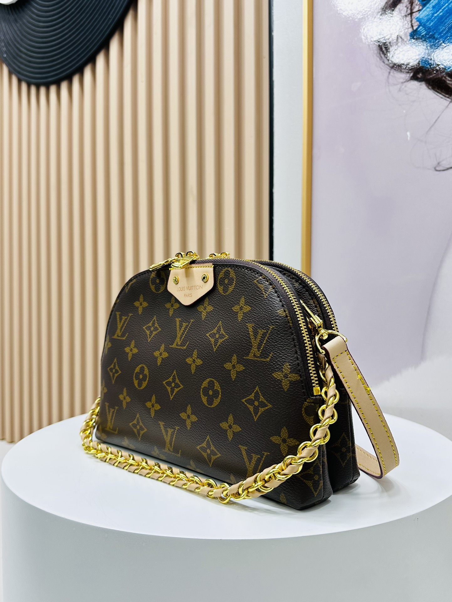 Designer Monogram Alma Varicolored Leather Bag - Gorchic - $123.99