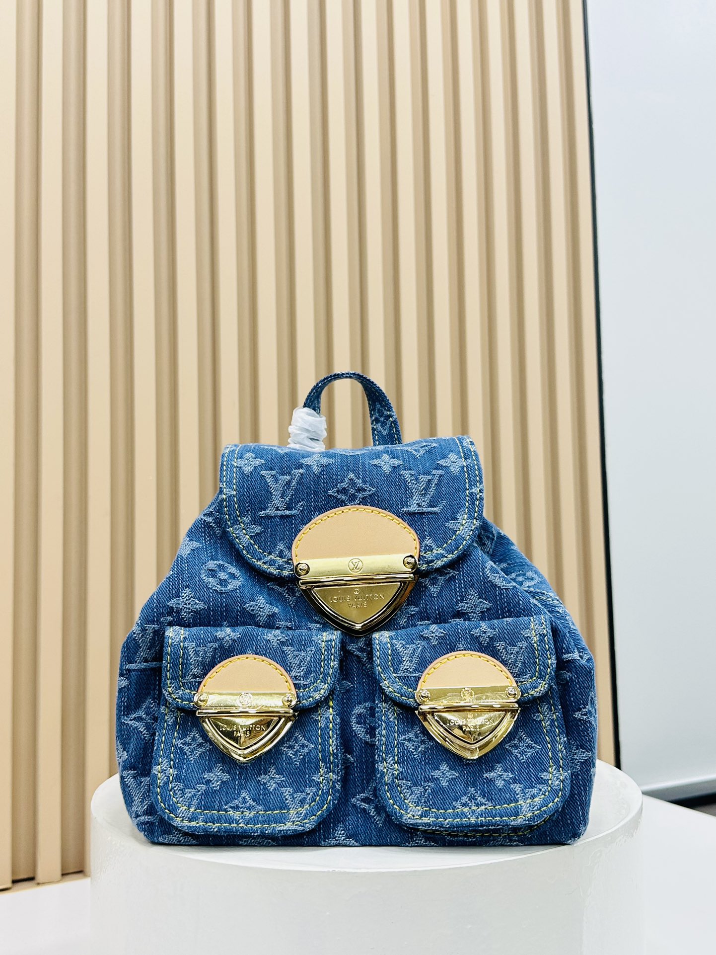 Designer Monogram Denim Backpacks - Bag - Gorchic - $146.99