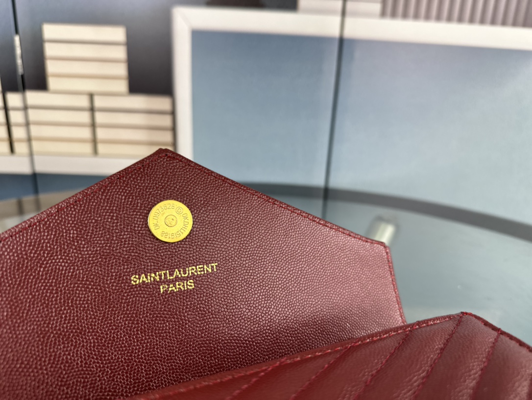 Lady Designer Fashion Cassandre Envelope - Merlot Red - Gorchic - $119.99