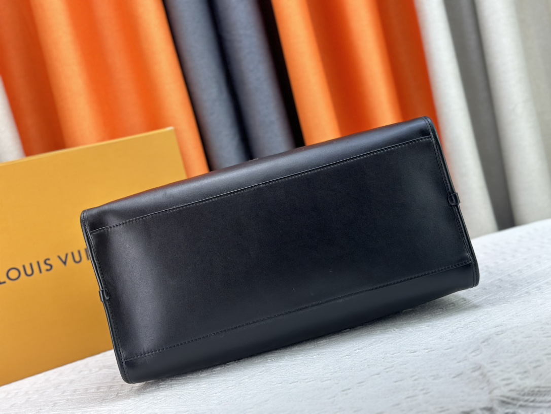 Designer Monogram City Steamer Large Handbag - Black Bag - Gorchic - $164.99