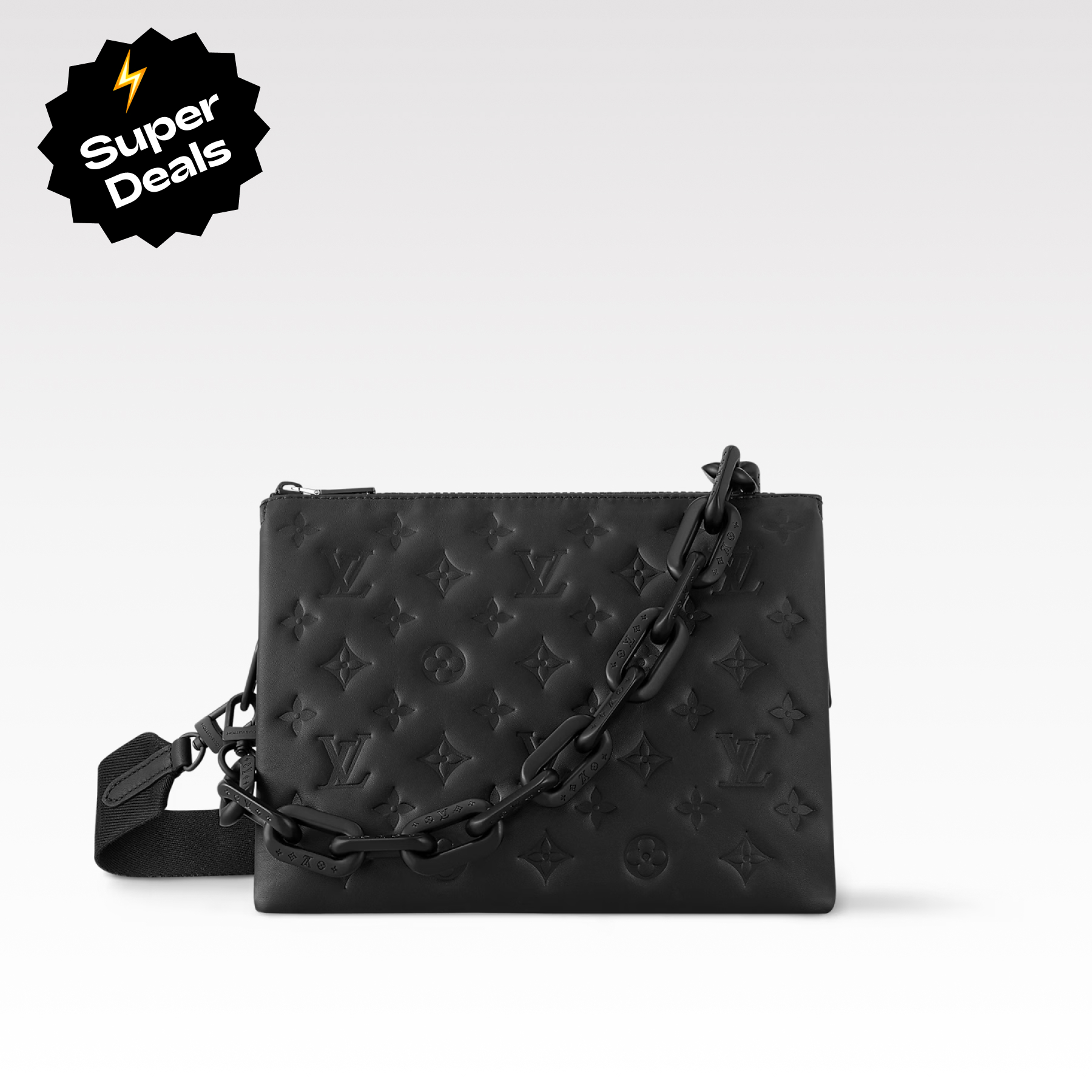 Designer Monogram Coussin PM Black Small Handbag - Gorchic - $128.99