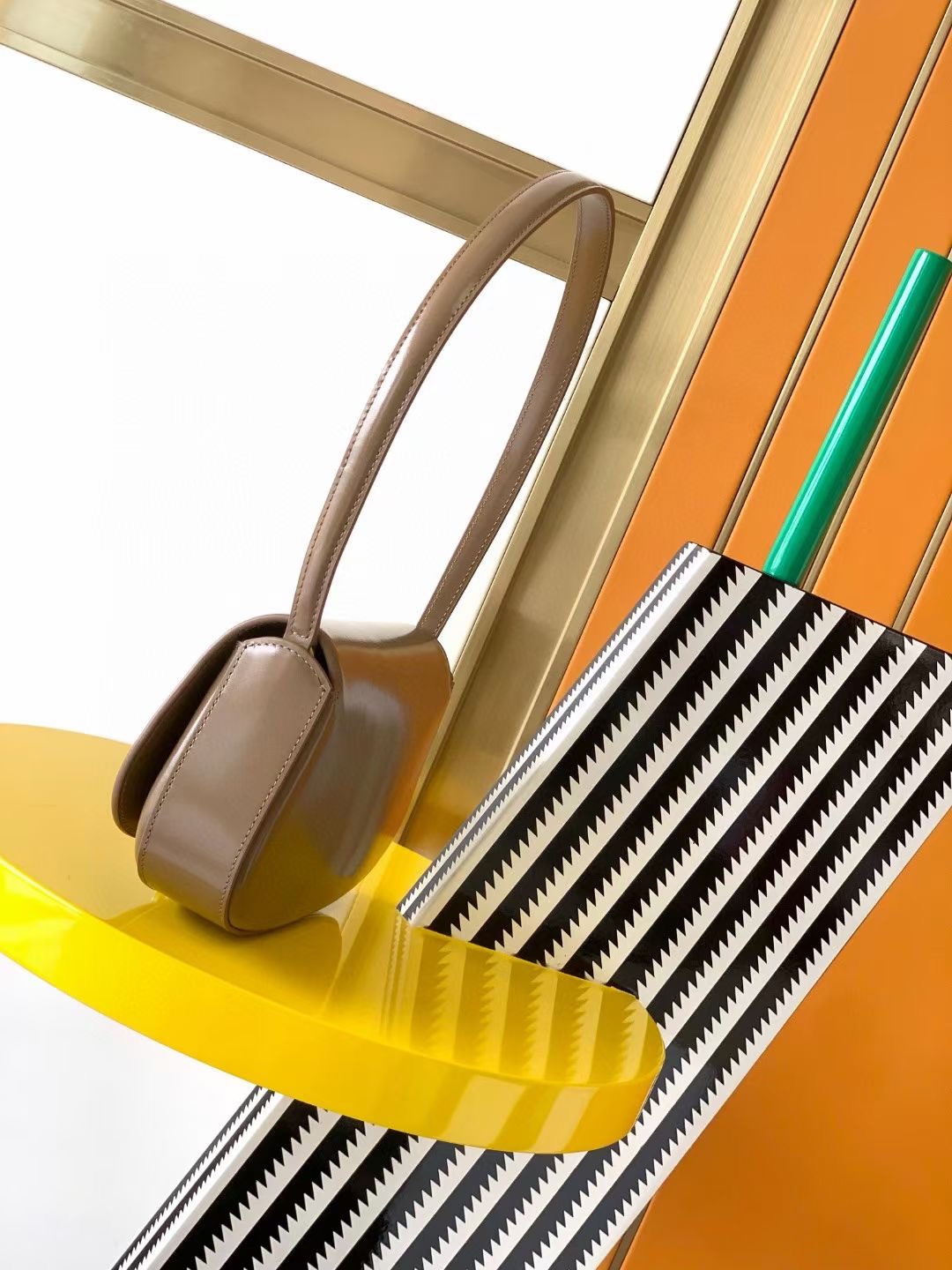 Lady Designer Voltaire mini leather shoulder bag-Beige - Bag - Gorchic - $131.99