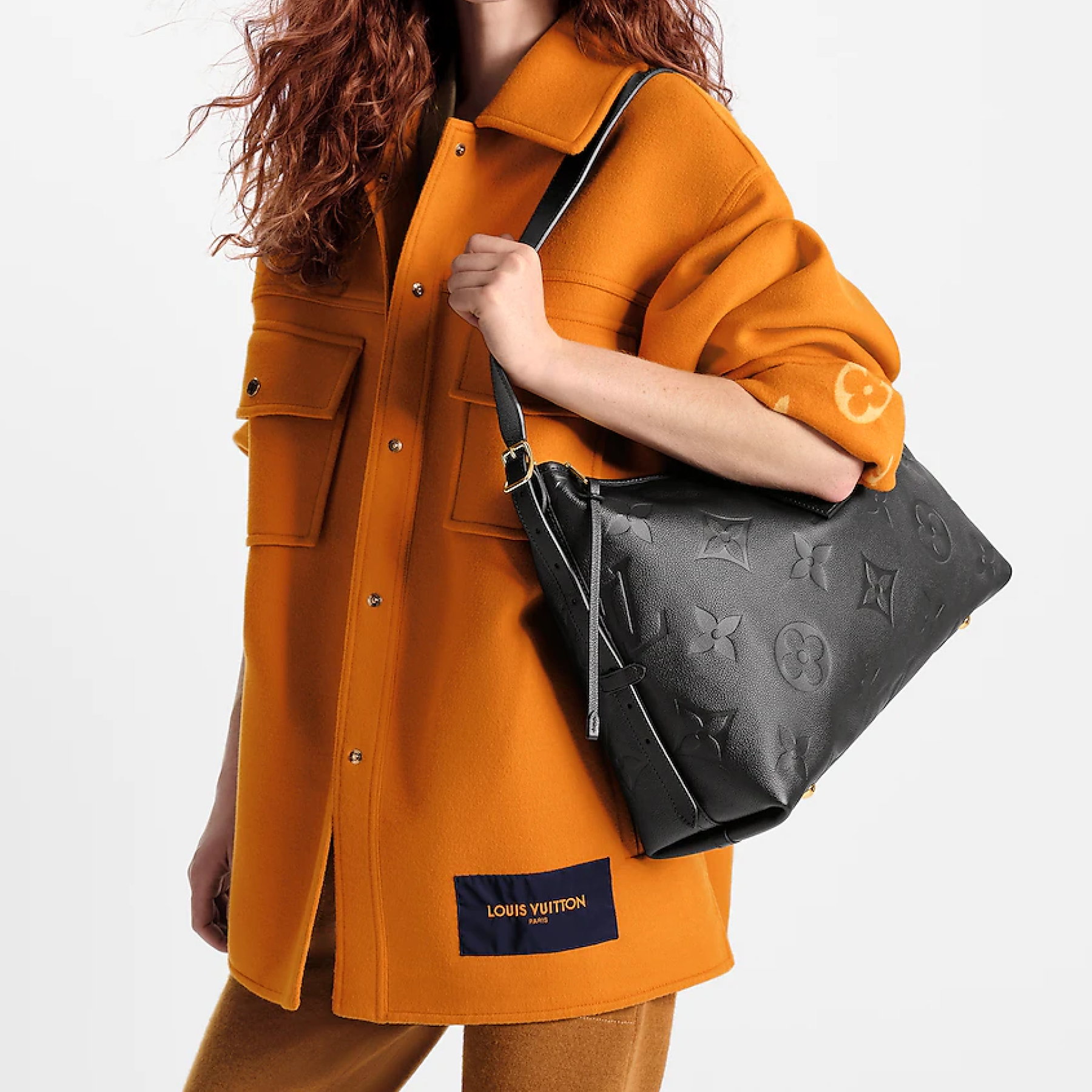 Designer Monogram  CarryAll MM - Black Bag - Gorchic - $118.99