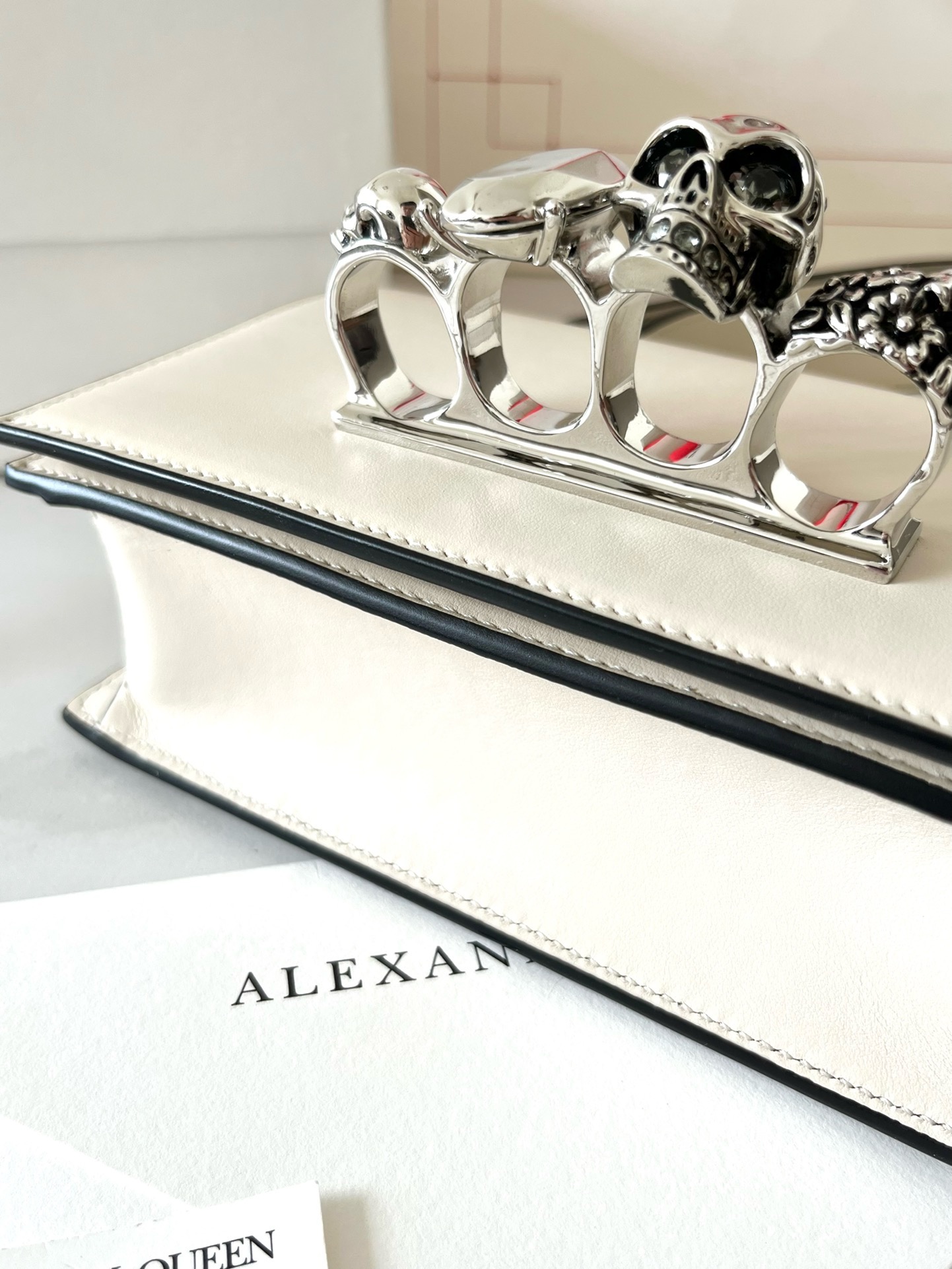 McQueen mini Jewelled satchel bag - Gorchic - $297.99