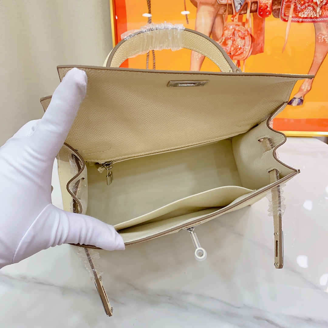 H-Inspired Kelly Haze White Silver Hardware - Bag - Gorchic - $156.99