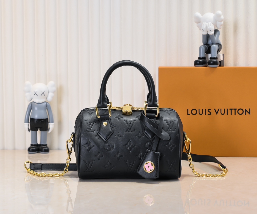 Designer Monogram Speedy Bandoulière 20 Black - Bag - Gorchic - $129.99