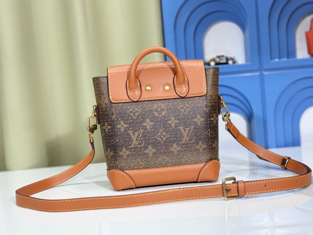 Designer Monogram Steamer Crossbody Monogram canvas  Bag - Gorchic - $117.99