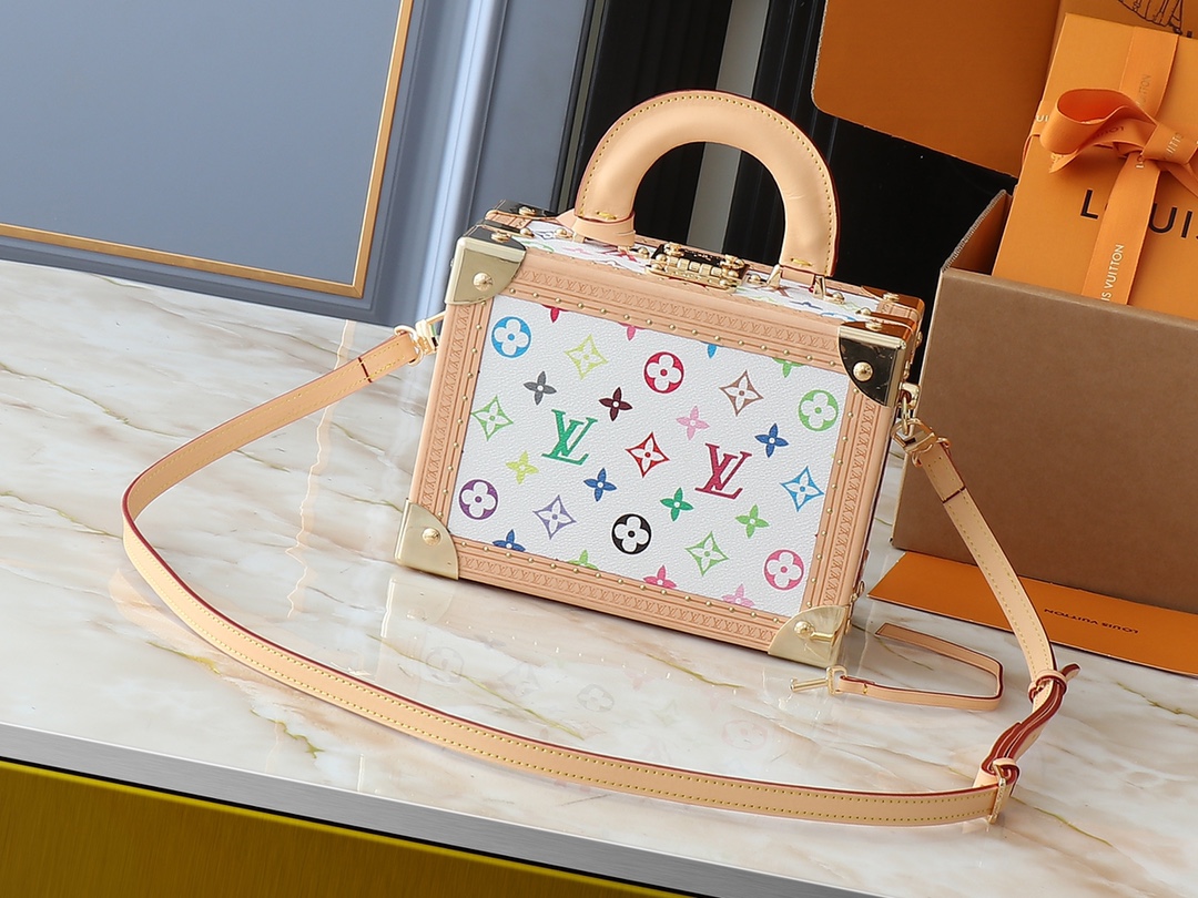 Designer Monogram x Murakami  x TM Petite Valise Other Monogram Canvas Bag - Gorchic - $237.99