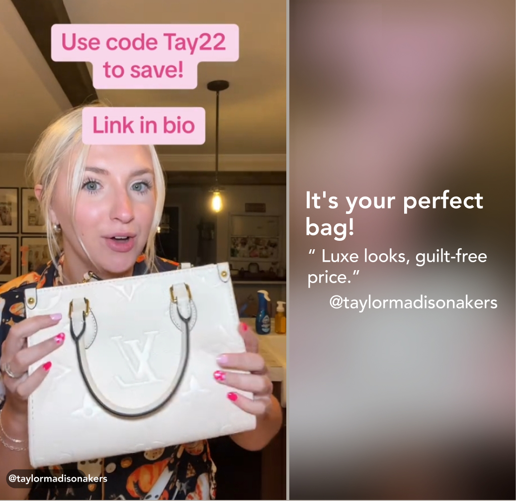 Designer Monogram Canvas Onthego PM HandBag - Gorchic - $114.99