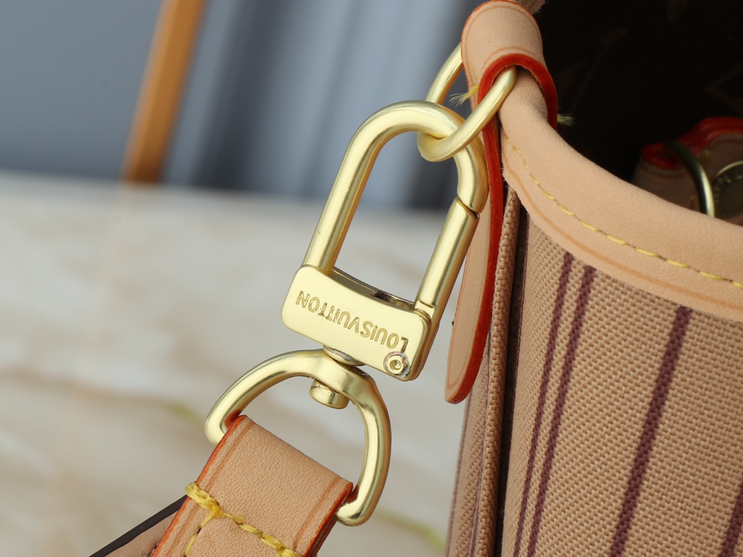 Designer Monogram Neverfull Bandoulière Inside Out MM Size Khaki Bag - Gorchic - $136.99