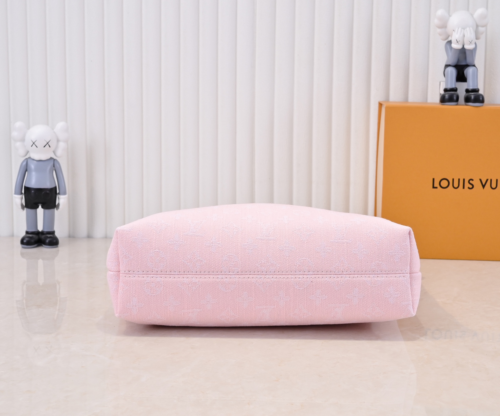 Designer Monogram Coussin Hobo MM Pink Denim Bag - Gorchic - $122.99