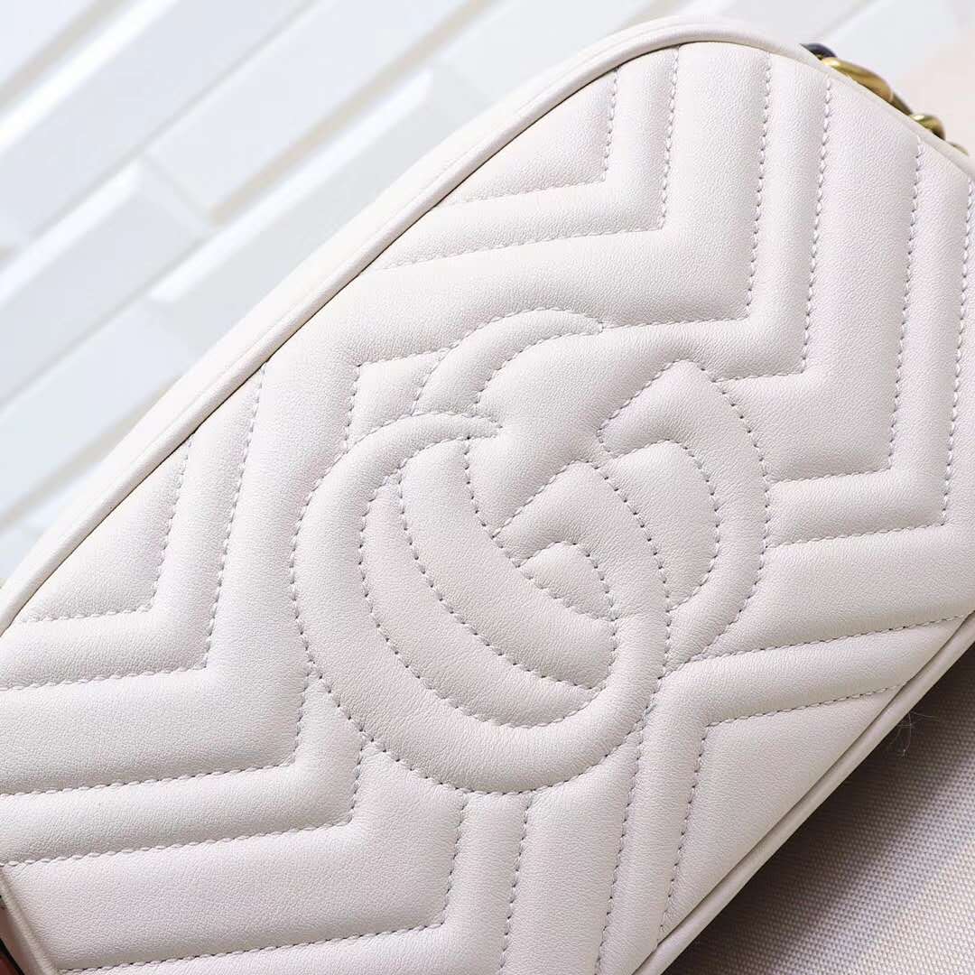 Double-G Calfskin Matelasse GG Marmont Chain Shoulder Bag - Gorchic - $117.99