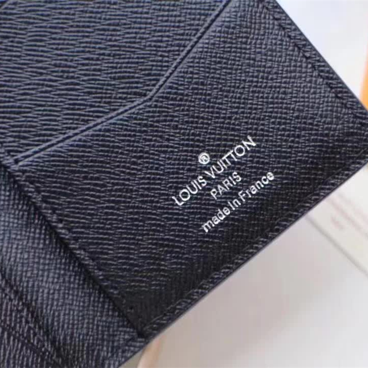 Designer Monogram Card Case Black Wallet - Gorchic - $110.99