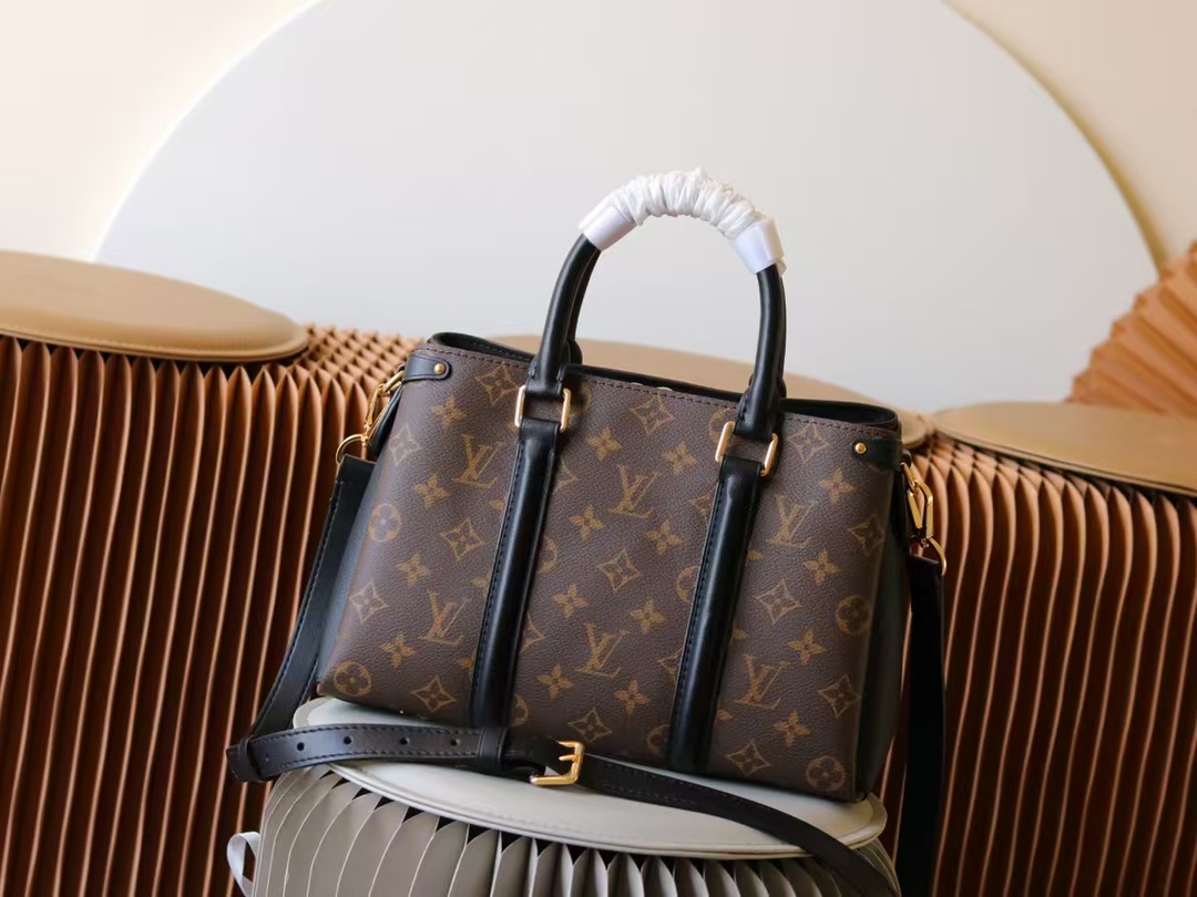 Designer Monogram Soufflot BB Black Bag - Gorchic - $127.99