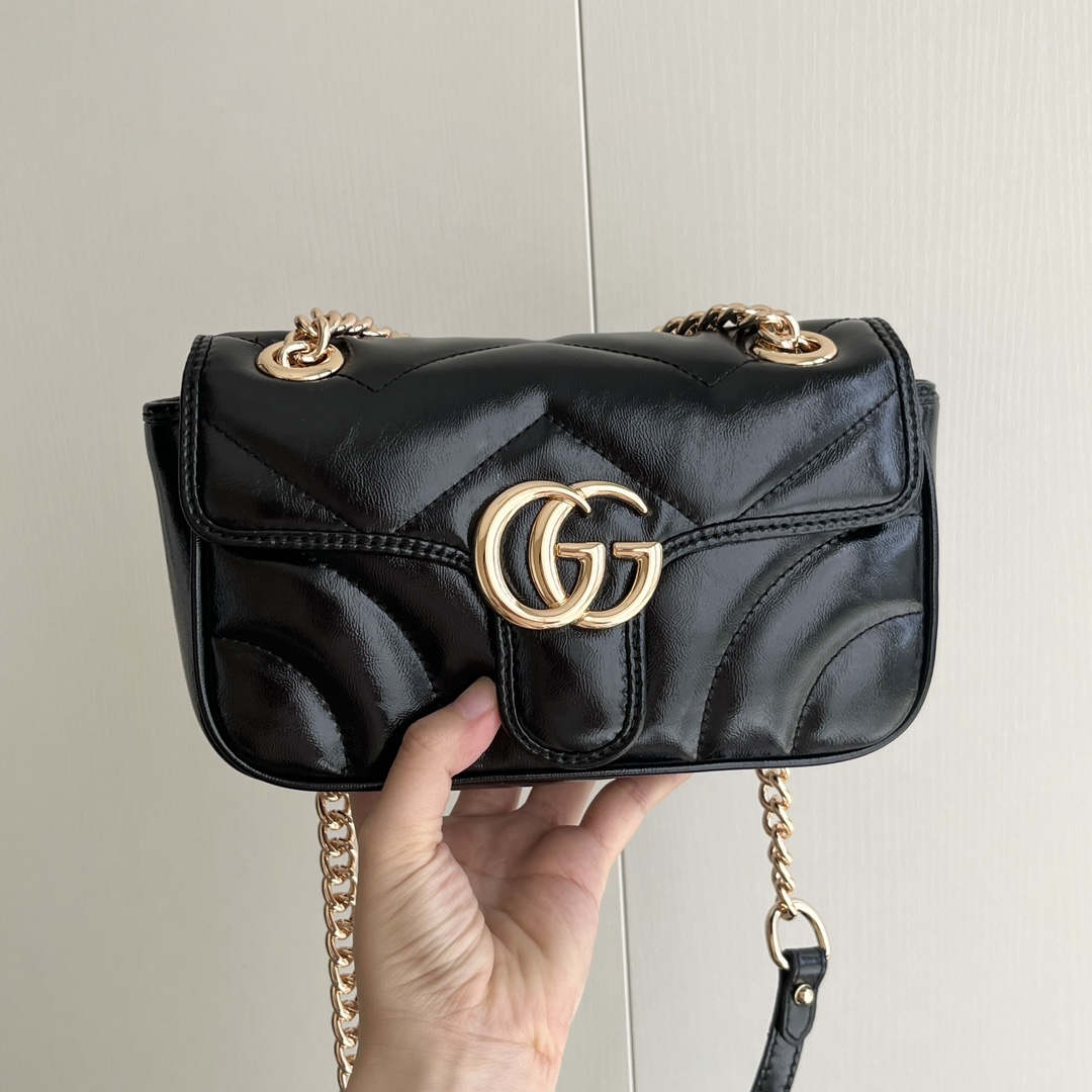 Double-G GG Marmont matelassé leather super small bag - Gorchic - $129.99