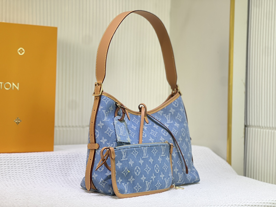 Designer Monogram CarryAll PM M11462 Blue - Bag - Gorchic - $128.99