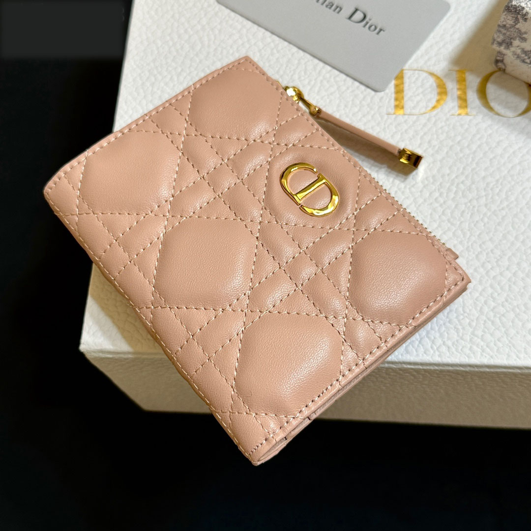 D Inspired Caro Dahlia Wallet-Pink Leather  Wallet - Gorchic - $55.99