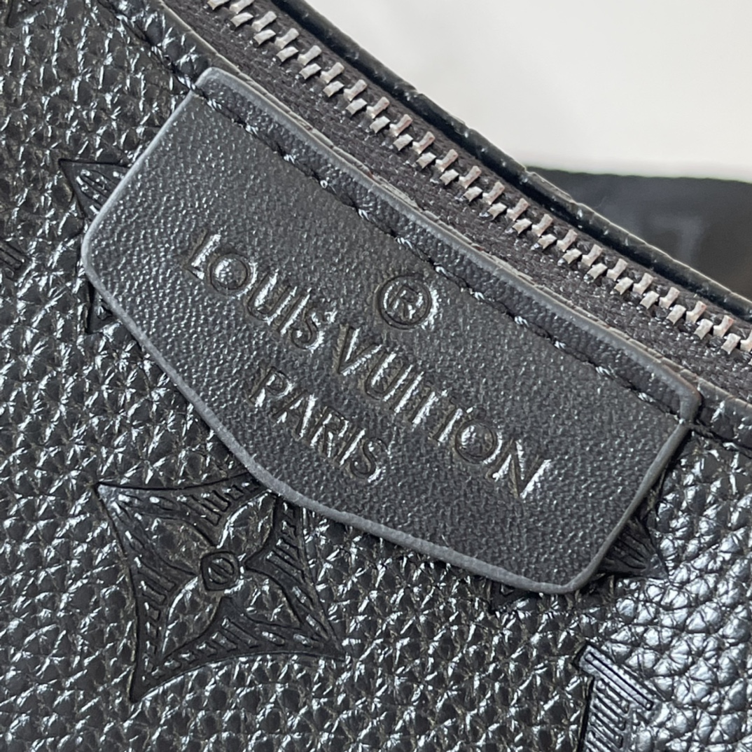 Designer Monogram Hamac Black Embossed Trumpet Handbag - Gorchic - $135.99