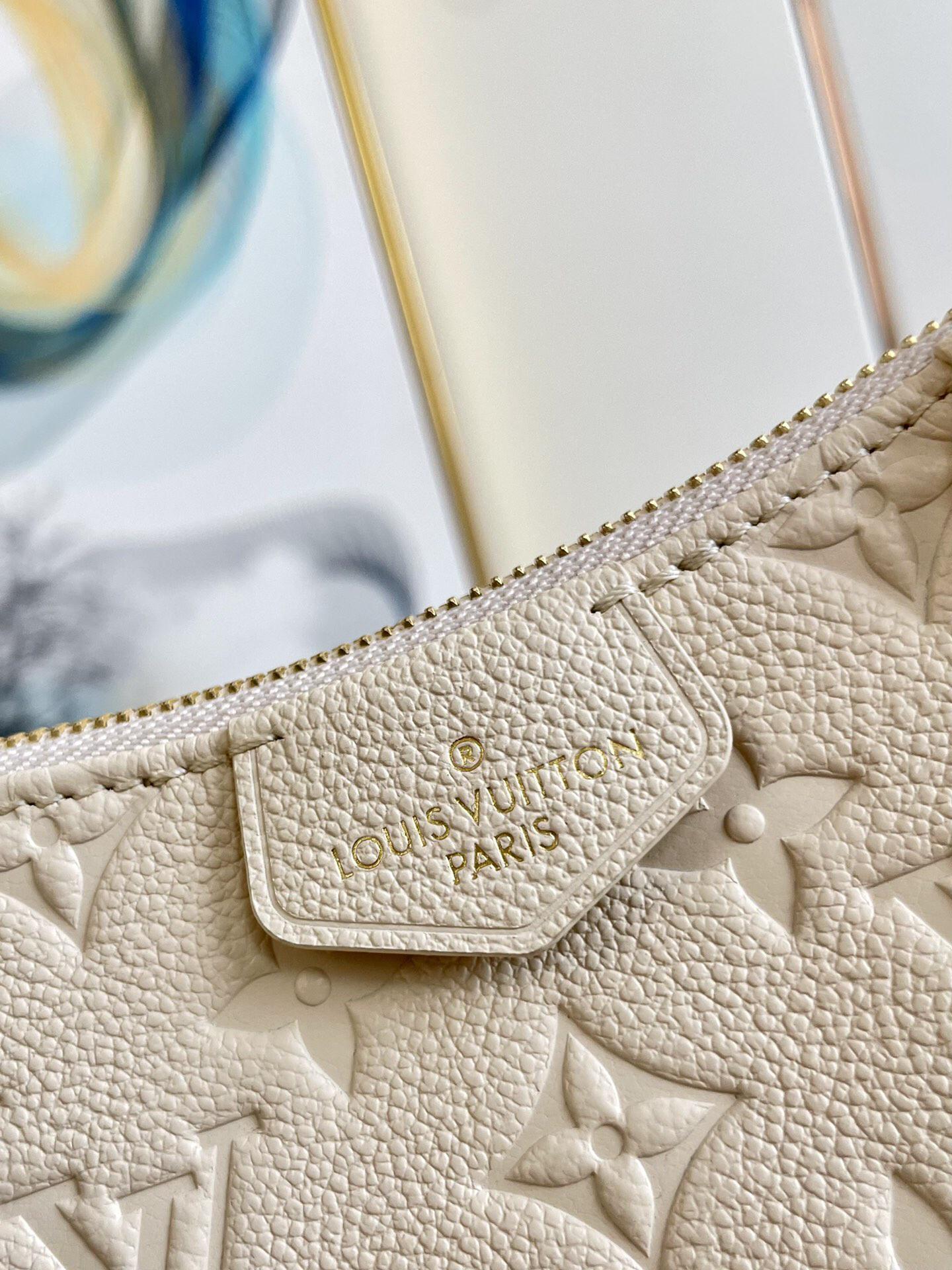 Designer Monogram Easy Pouch On Strap Handbag Cream - Bag - Gorchic - $129.99