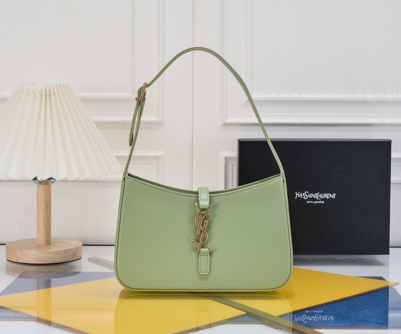 Lady Designer Fashion Le 5 à 7 Hobo Bag Leather-Green - Bag - Gorchic - $121.99