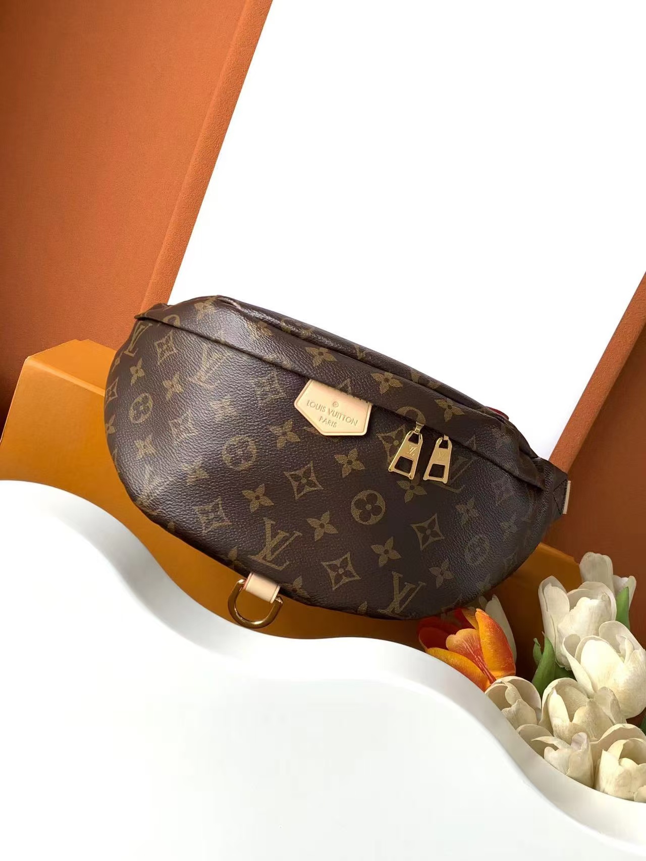 Designer Monogram Bumbag Monogram Canvas Bag - Gorchic - $113.99