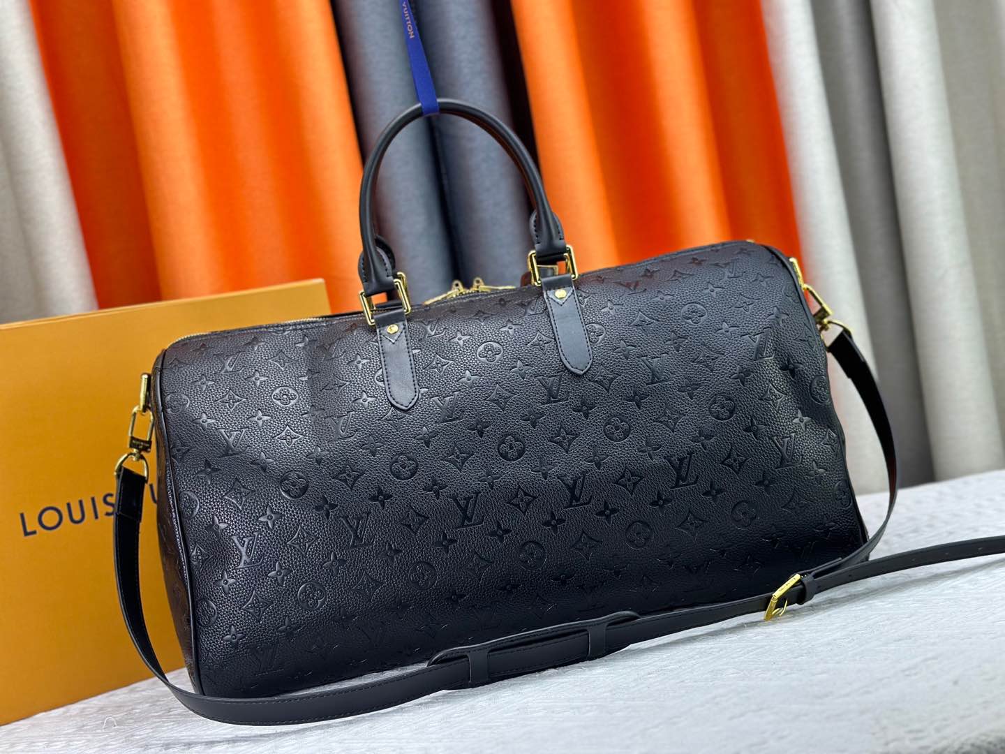 Designer Monogram x Murakami  x TM Keepall Bandoulière 50 Monogram Empreinte Leather - Gorchic - $162.99